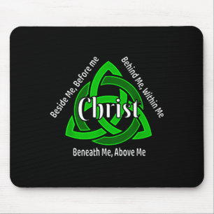 Celtic Trinity Kno St Patricks Prayer Christian Mouse Mat