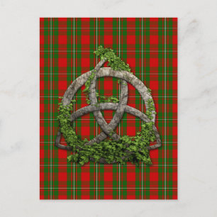 Celtic Trinity Knot And Clan MacGregor Tartan Postcard