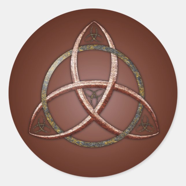 Celtic Trinity Knot Classic Round Sticker (Front)