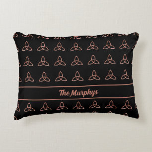 Celtic Trinity Knot Irish Family Name Decorative Cushion