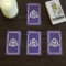 Celtic Trinity Knot Monogram Purple Tarot Cards