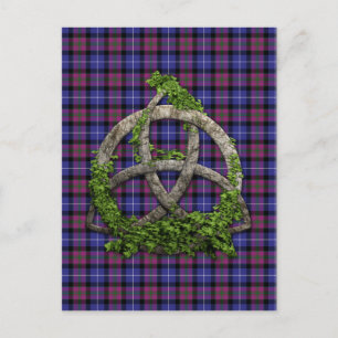 Celtic Trinity Knot Pride Of Scotland Tartan Postcard