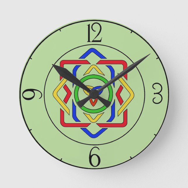 Celtic Trinity Knot Round Clock (Front)