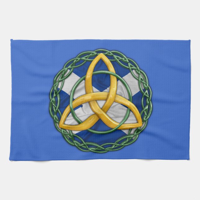 Celtic Trinity Knot Tea Towel (Horizontal)