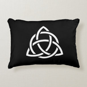 Celtic Trinity Knot Triquetra Symbol Decorative Cushion