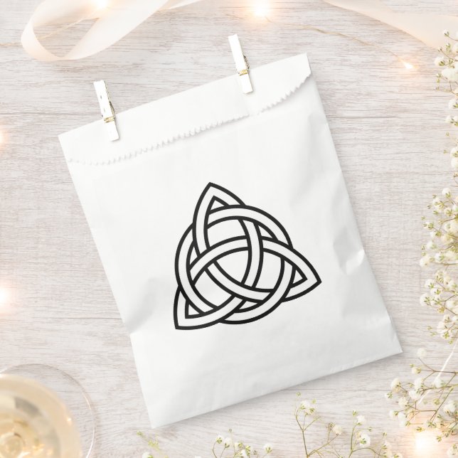Celtic Trinity Knot Triquetra Symbol Favour Bags (Clipped)