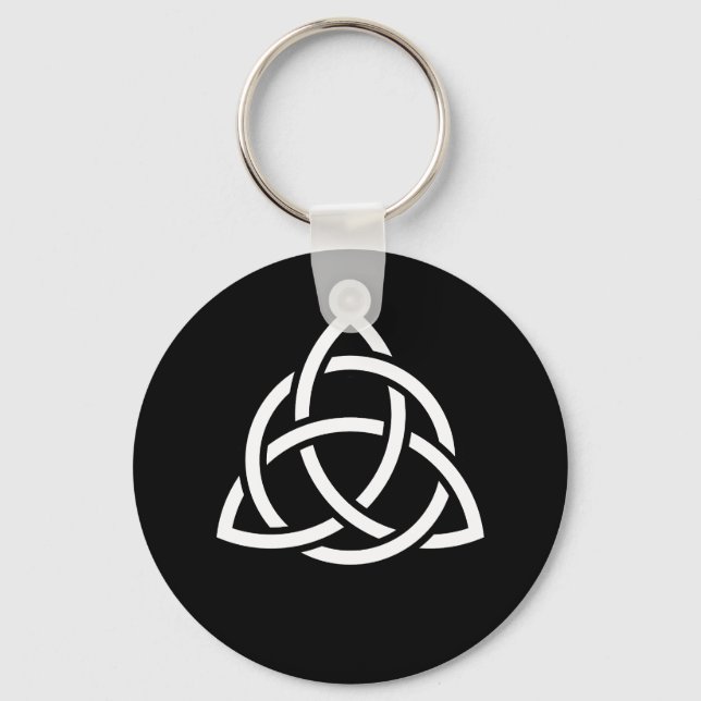 Celtic Trinity Knot Triquetra Symbol Key Ring (Front)