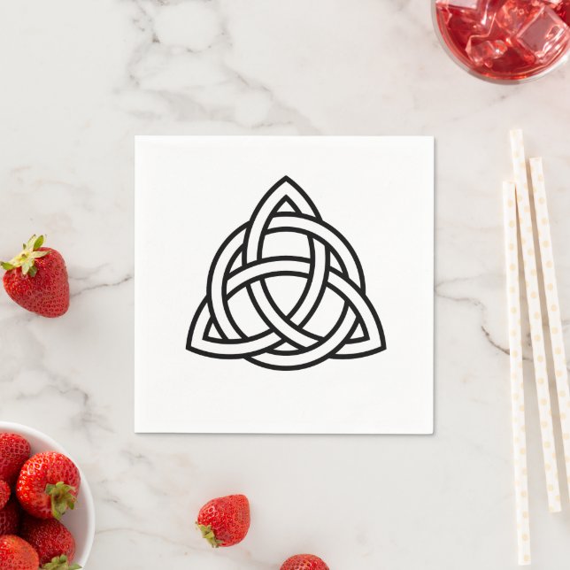 Celtic Trinity Knot Triquetra Symbol  Napkin (Insitu)