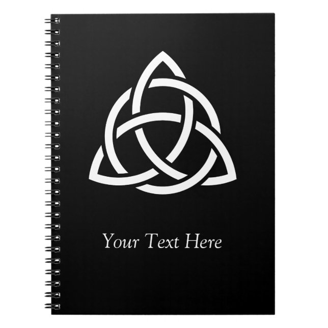 Celtic Trinity Knot Triquetra Symbol Personalized Notebook (Front)