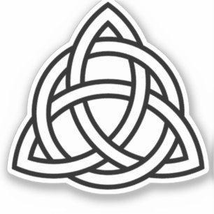 Celtic Trinity Knot Triquetra Symbol Sticker Label