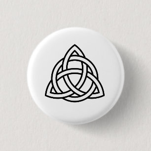 Celtic Trinity Knot Triquetra Wicca Symbol 3 Cm Round Badge