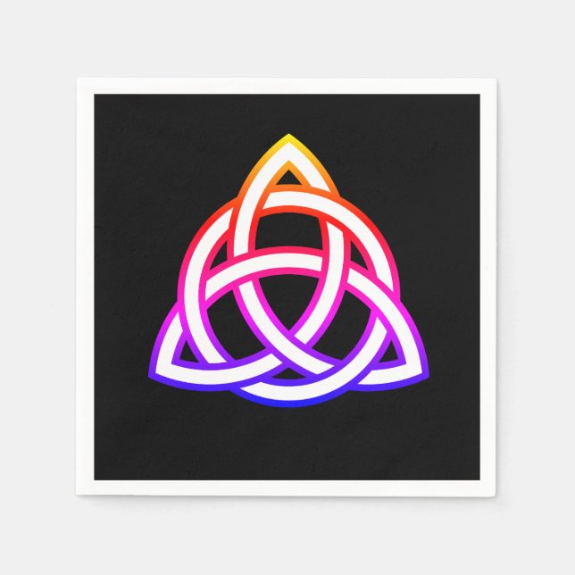Celtic Trinity Knot Triquetra Wicca Symbol Napkin (Front)