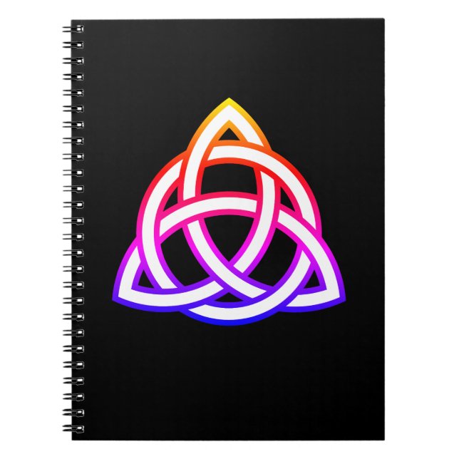 Celtic Trinity Knot Triquetra Wicca Symbol Notebook (Front)