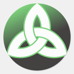 Celtic Trinity Knot Up Classic Round Sticker