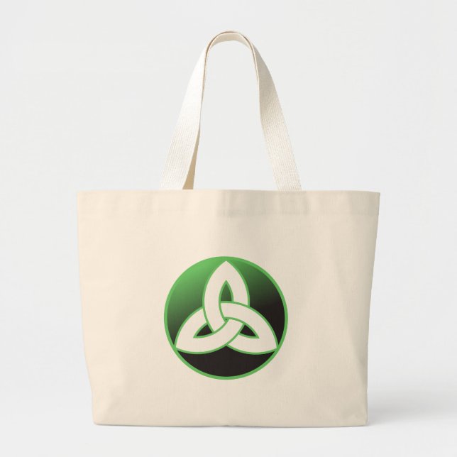 Celtic Trinity Knot Up Large Tote Bag (Front)