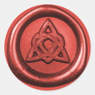 Celtic Trinity Knot with Heart Wax Seal Sticker