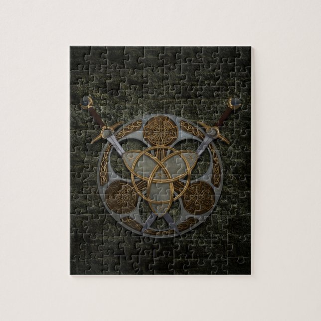 Celtic Trinity Shield Jigsaw Puzzle (Vertical)