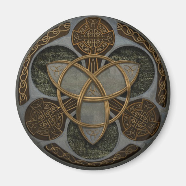 Celtic Trinity Shield Magnet (Front)