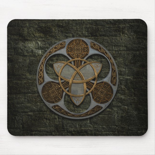 Celtic Trinity Shield Mouse Mat (Front)