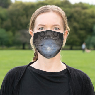 Celtic Triple Moon Goddess Mandala Cloth Face Mask