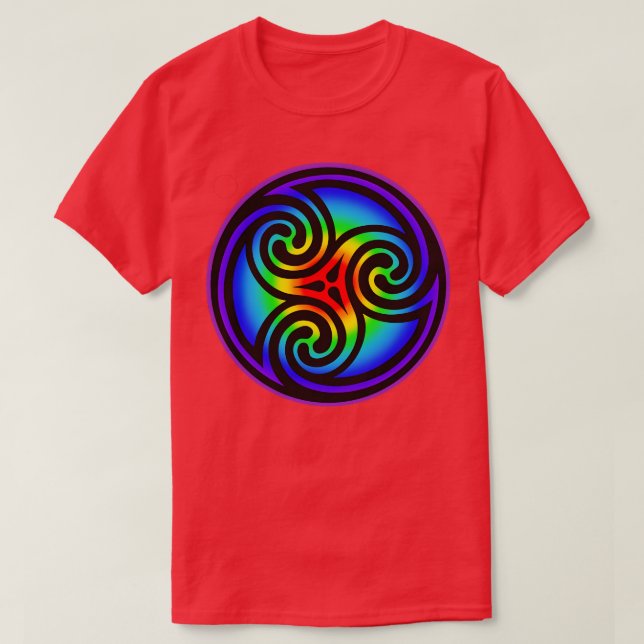 Celtic Triple Spiral T-Shirt (Design Front)