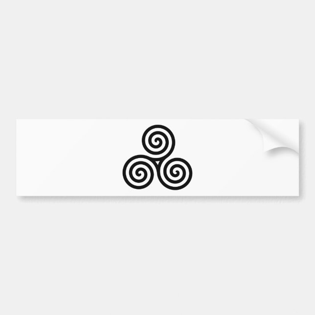 Celtic Triquetra Knot II Bumper Sticker (Front)