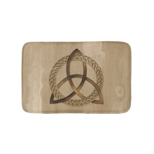 Celtic Triquetra Trinity Knot Bath Mat