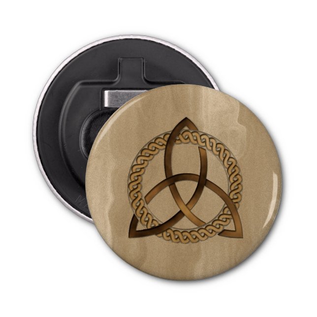 Celtic Triquetra Trinity Knot Bottle Opener (Front)