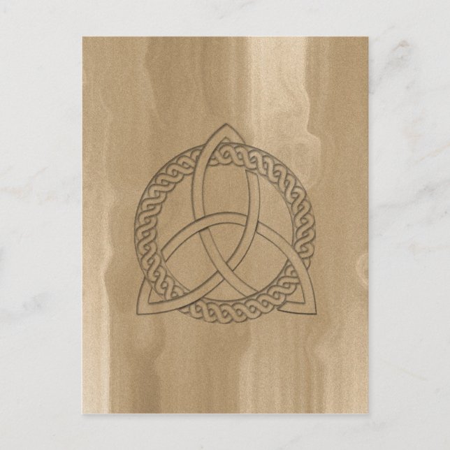 Celtic Triquetra Trinity Knot Postcard (Front)