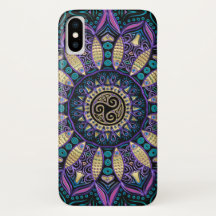 Celtic Triskele Mandala iPhone X Case
