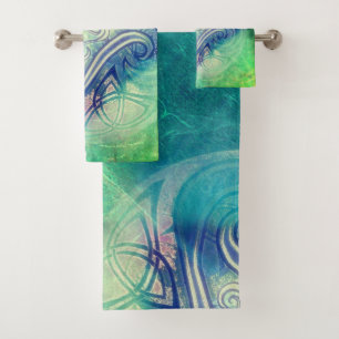 Celtic Triskele towels and washcloths