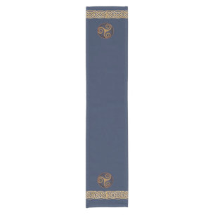 Celtic Triskelion (Blue) Custom Short Table Runner