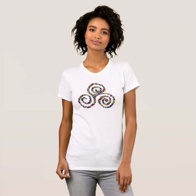 Celtic Triskelion Strength T-Shirt (Front Full)