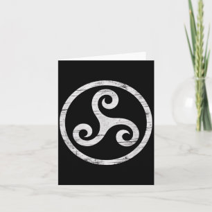 Celtic Triskelion Vintage St Patricks Day Art Card
