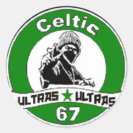 Image of CELTIC ULTRAS. Classic Round Sticker