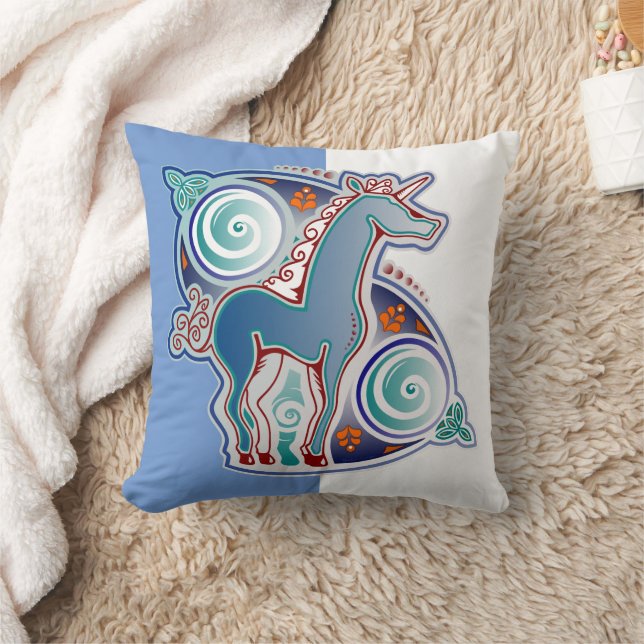 Celtic unicorn cushion (Blanket)