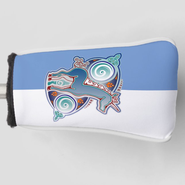 Celtic unicorn golf head cover (Front)