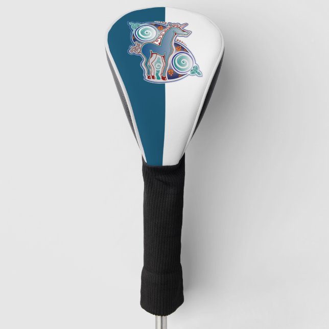 Celtic unicorn golf head cover (Front)