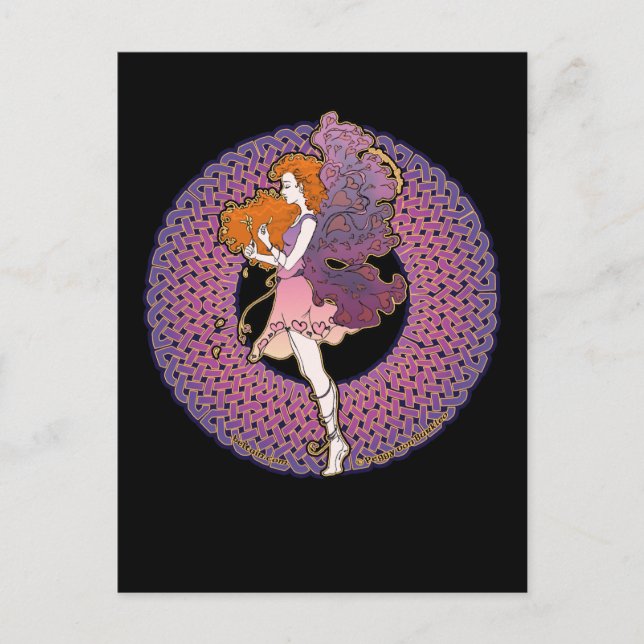 Celtic Valentine Fairy postcards #1 (Front)