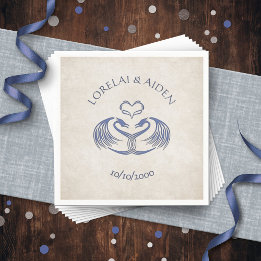 Celtic Viking Dragon Wedding Napkin