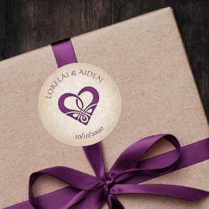 Celtic Viking Fantasy Wedding Classic Round Sticker