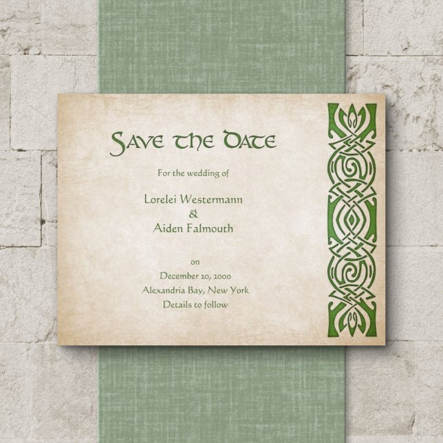 Celtic Viking Fantasy Wedding Save The Date (Creator Uploaded)
