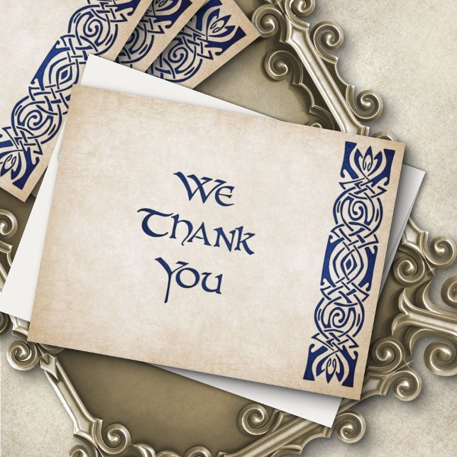 Celtic Viking Fantasy Wedding Thank You Card (Creator Uploaded)