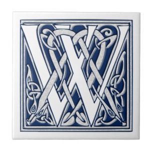 Celtic W Monogram Tile