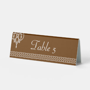 Celtic Weave Hearts in Chocolate Table Tent Sign
