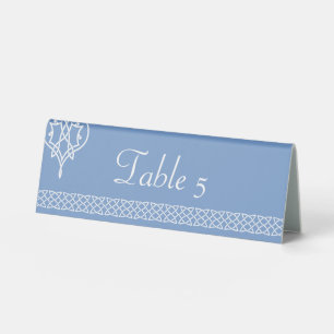 Celtic Weave Hearts in Periwinkle Table Tent Sign