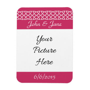 Celtic Weave Hearts in Raspberry Reminder Magnet