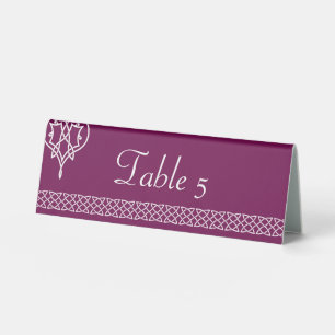 Celtic Weave Hearts in Wine Table Tent Sign