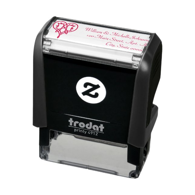 Celtic Weave Hearts Self-Inking Address Stamp (Product)