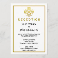 Celtic Wedding Faux Gold Celtic Knot Cross